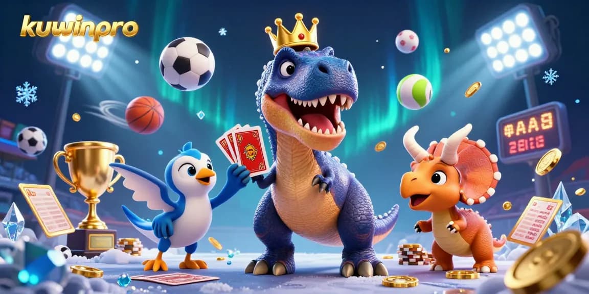 Experience thrilling gameplay with kuwinpro as friendly dinosaur characters engage in lively casino activities.