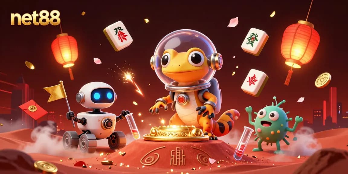 Engage with net88 for an exciting casino adventure in a vibrant Martian landscape!