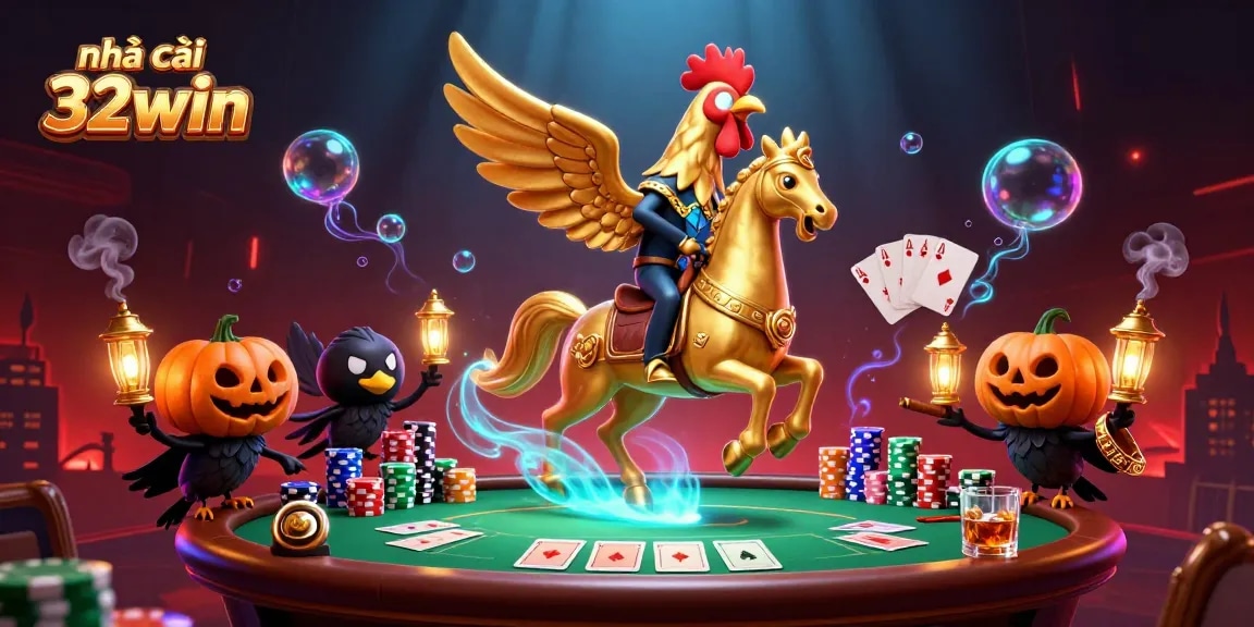 Engage in thrilling games at nhà cái 32win with vibrant casino elements and dynamic characters.