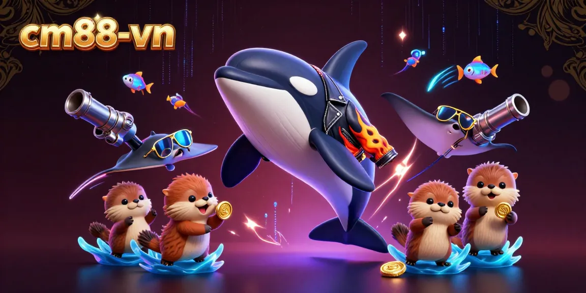 Engage in thrilling gameplay at cm88-vn with dynamic underwater elements featuring orca and otters.