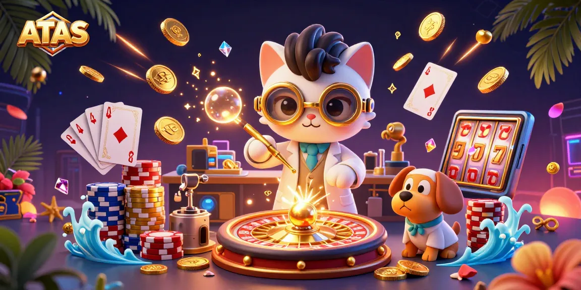 Experience ATAS Casino with vibrant 3D characters and exciting gaming elements.
