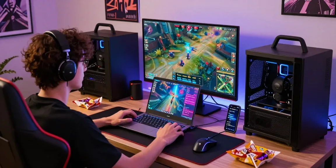 Trải nghiệm chơi game trực tuyến với B52, ánh sáng LED rực rỡ khiến không gian thêm sinh động.