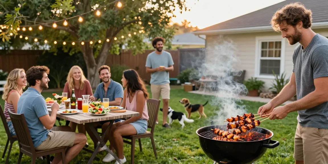 BOS88 Daftar di pesta BBQ outdoor yang meriah dengan teman-teman dan makanan lezat