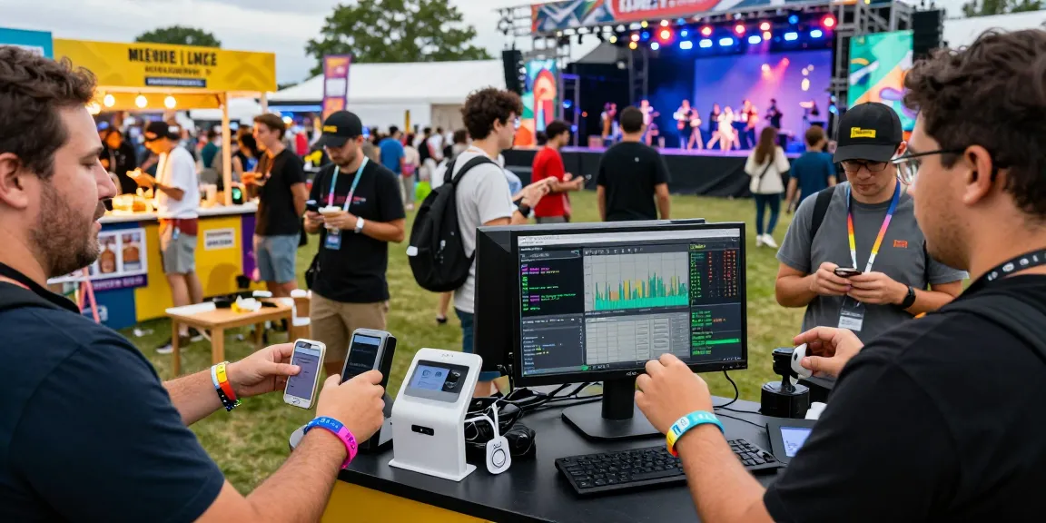 RFID control de accesos enhancing festival experience with seamless attendee monitoring and payments at event.