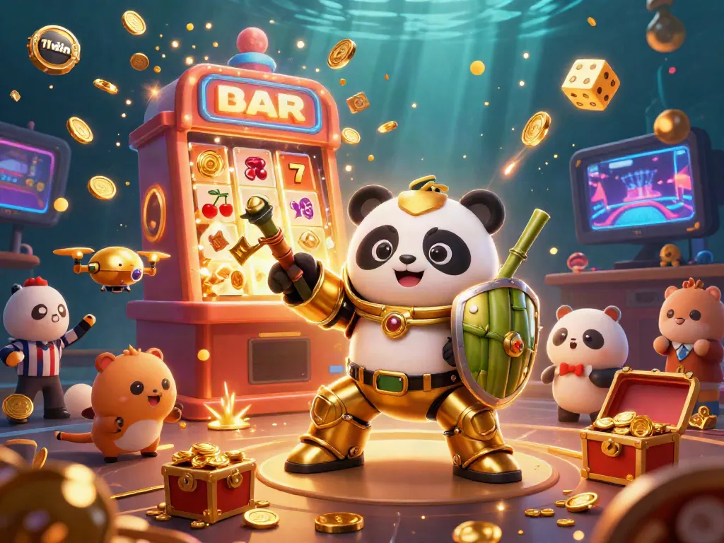 Experience the thrill of gaming at 11win with a vibrant 3D casino scene full of activity.