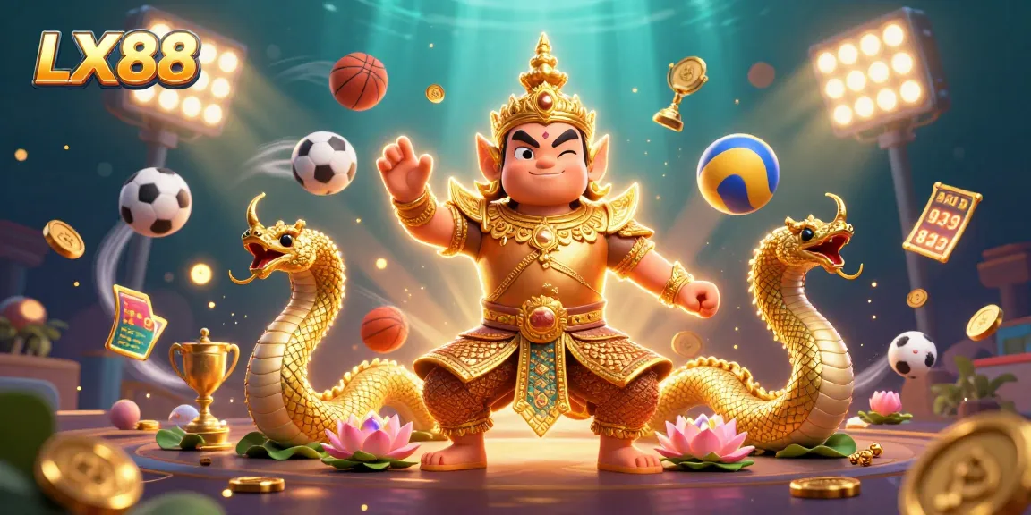 Engage with LX88's vibrant casino scene featuring animated characters, dynamic gaming elements, and immersive atmosphere.