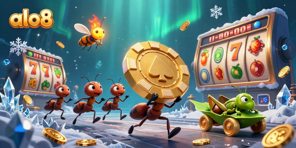Engage in thrilling gameplay at alo8 with a dynamic heist scene featuring casino elements.