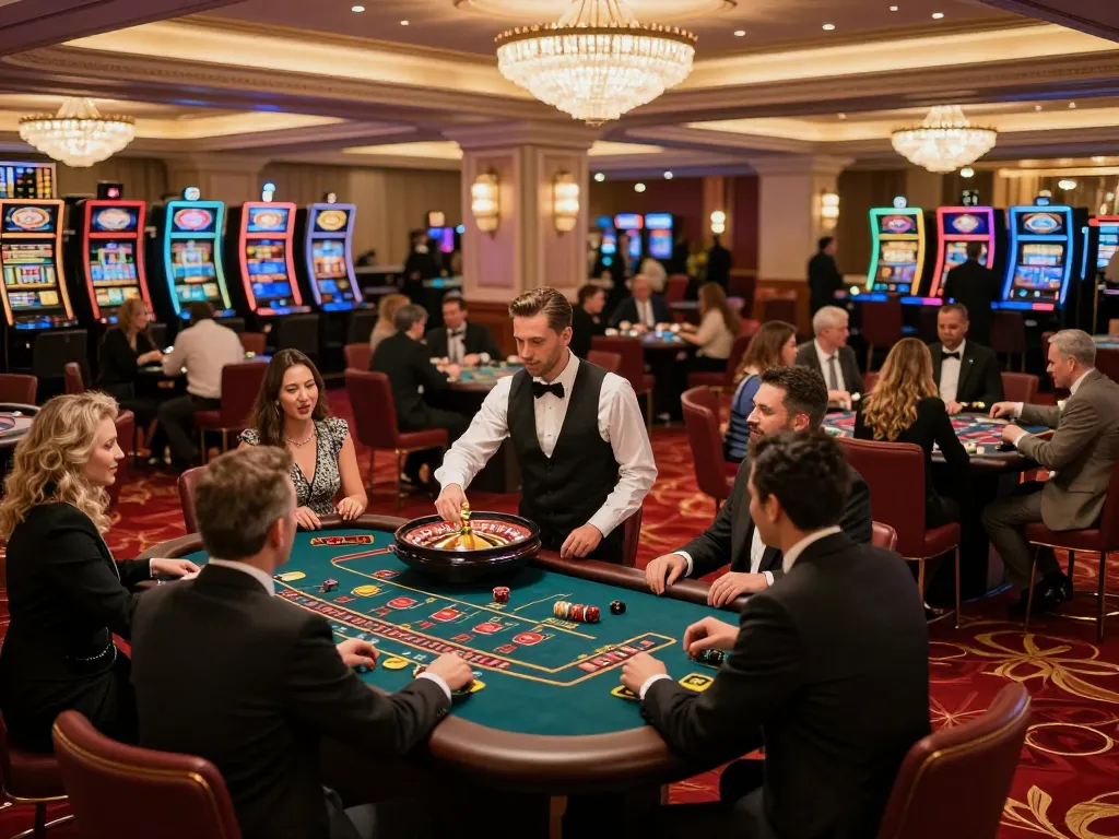 Players engaging at a vibrant casino table while betting on 888b games, highlighting excitement and atmosphere.