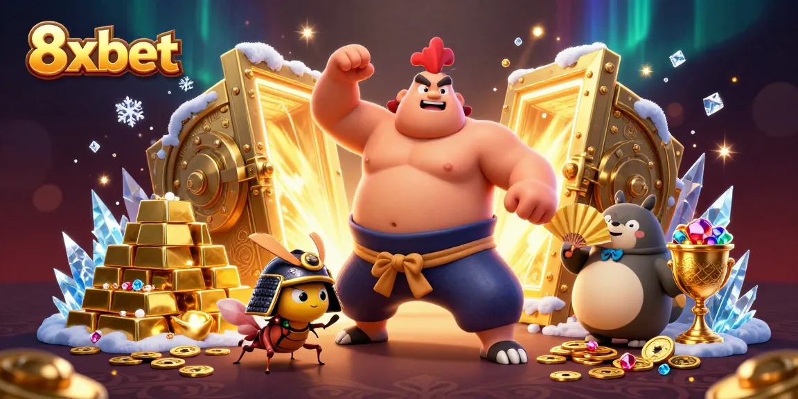 Engage in thrilling action with 8xbet as sumo wrestlers and samurai cricket battle for gold.