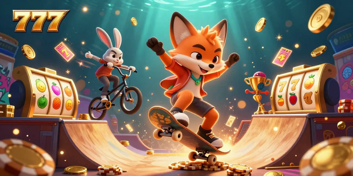 Experience the thrill of winning with 777 in this dynamic casino-themed illustration.