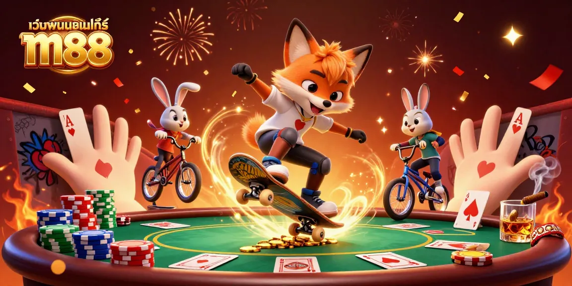 สัมผัสประสบการณ์การเล่นเกมที่น่าตื่นเต้นที่ เว็บพนันออนไลน์ m88 พร้อมภาพประกอบธีมคาสิโนที่มีชีวิตชีวา