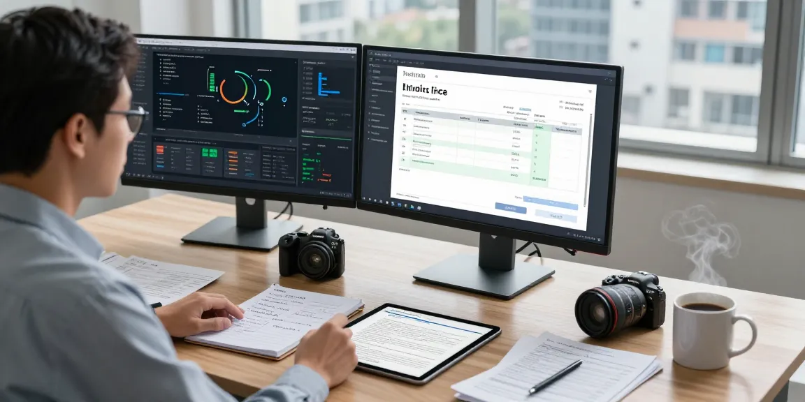 Digital workspace focusing on tools to detect fake invoice authenticity.