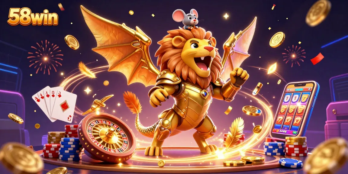 Experience thrilling gameplay at 58win with spectacular golden coins, vibrant jackpots, and dynamic characters.