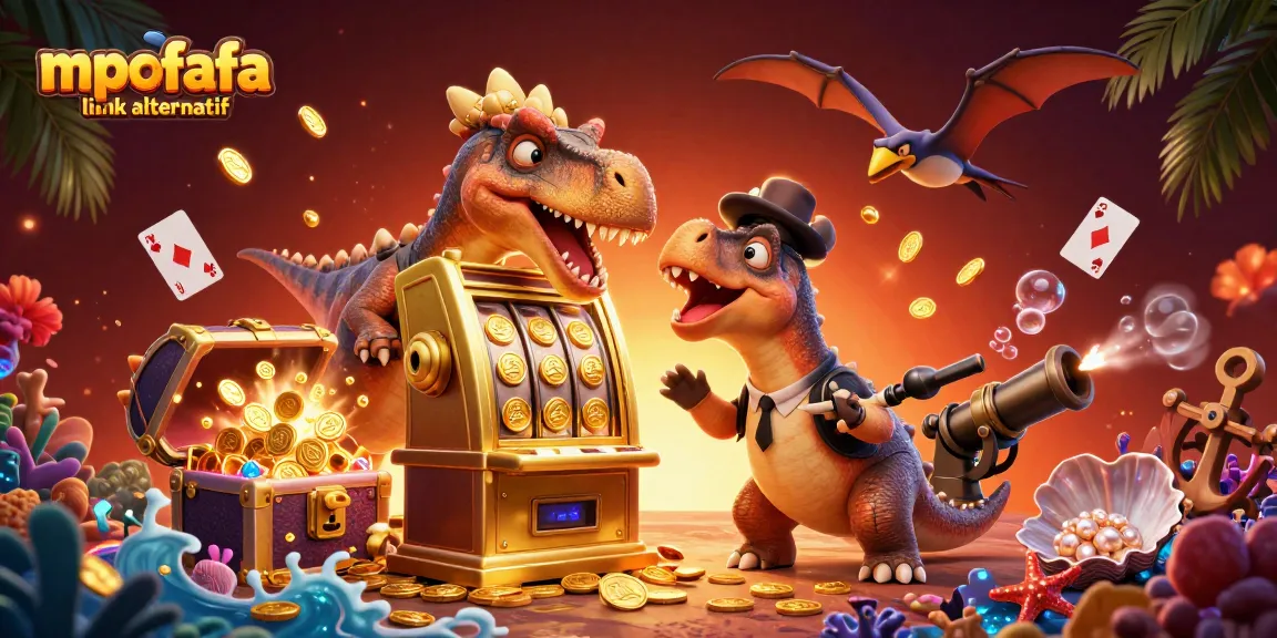 Engage with the thrilling mpofafa link alternatif experience as a pachycephalosaurus celebrates a jackpot!